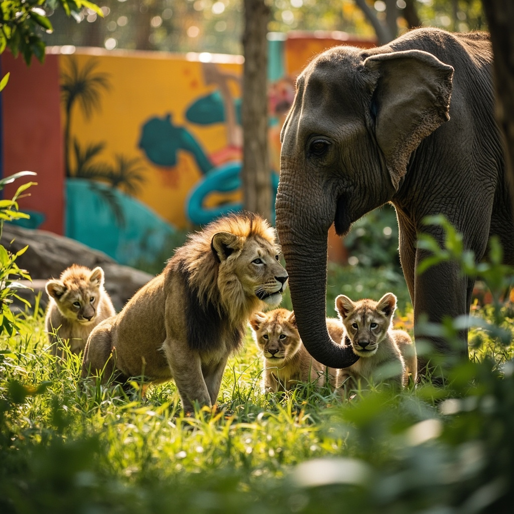 How Young Zoo Animals Learn Survival Skills From Adults